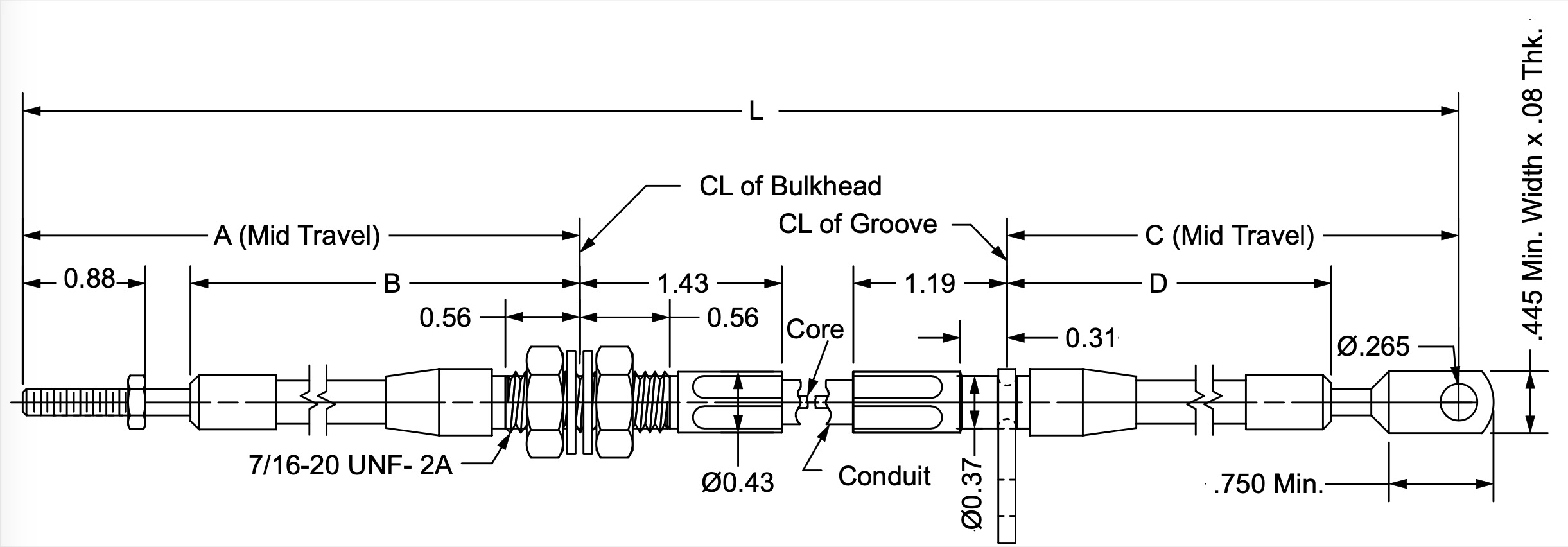 30-072-BH-GV-2-SHA dimensional drawing