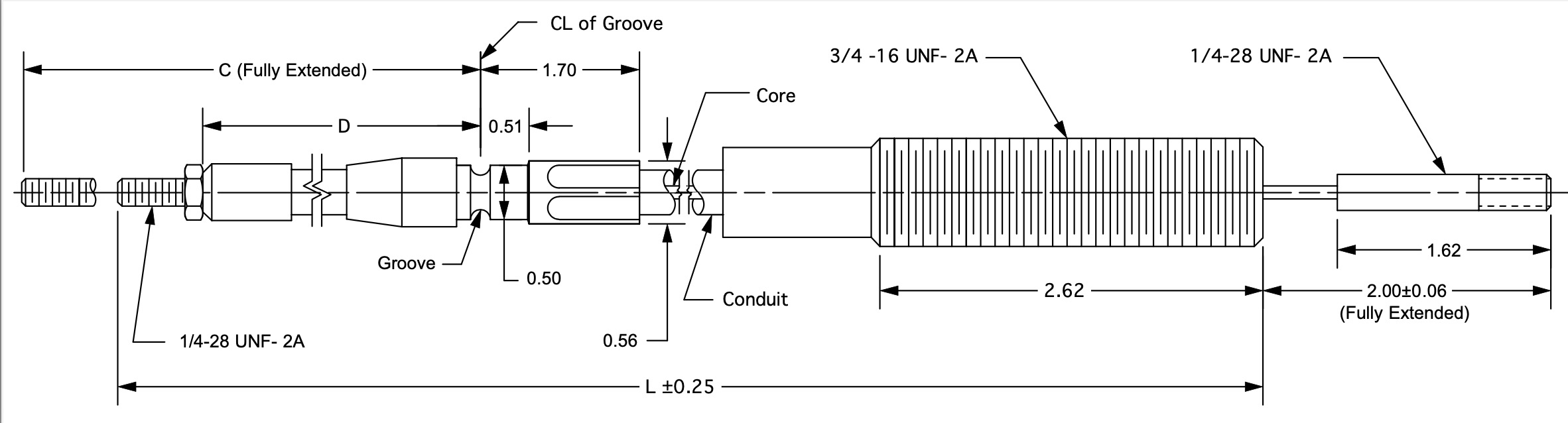 60A-080-TCE-GV dimensional drawing