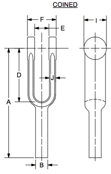2814 Blank dimensional drawing