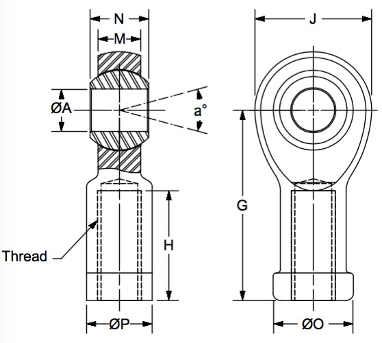 APF-6 dimensional drawing
