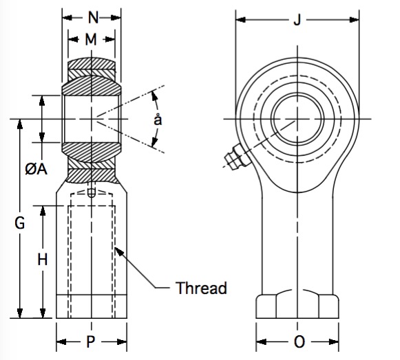 MEF-6-ZCHF dimensional drawing