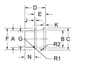 HMBSS-10-8 dimensional drawing