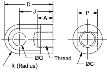 DME-4 dimensional drawing