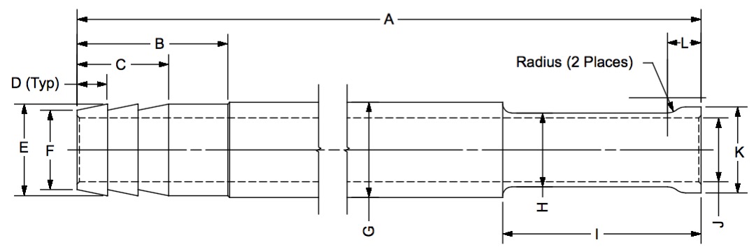 CST-40-2 (tube) dimensional drawing