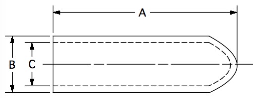 CTP-30 (thread protector) dimensional drawing